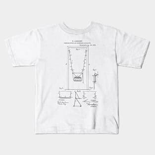 Swing Vintage Patent Hand Drawing Funny Novelty Gift Kids T-Shirt